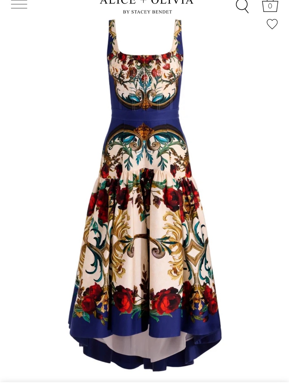 Alice + Olivia Diana Structured Midi Dress / New with tags, never worn - Picture 3 of 5